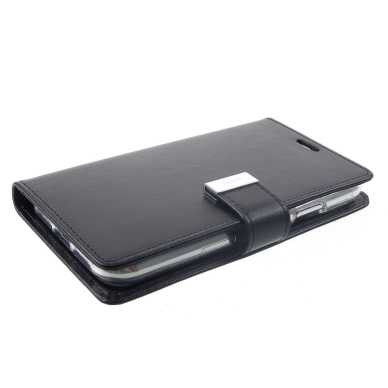 iPhone XR juodas MERCURY RICH DIARY dėklas 2