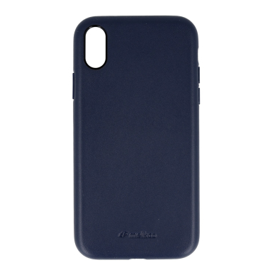 iPhone XR mėlyna odinė MELKCO REGAL SNAP nugarėlė