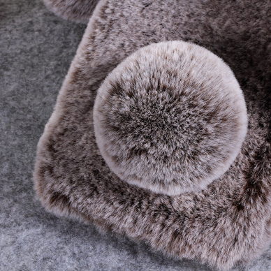 iPhone XR brown nugarėlė Fluffy Rabbit 2