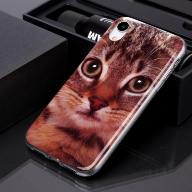 iPhone XR Tracy nugarėlė Cat face 4