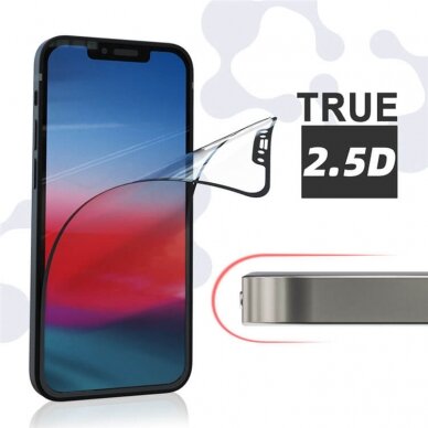 iPhone XR/iPhone 11 apsauginis juodas 5D FLEXIBLE PRIVACY stiklas 1