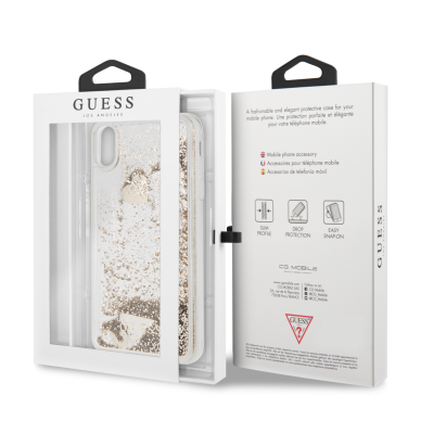 iPhone XS MAX aukso spalvos GUESS nugarėlė GUHCI65GLHFLGO 5