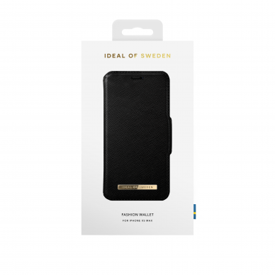 iPhone XS MAX iDeal Of Sweden dėklas Wallet Black 1