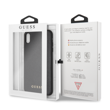 iPhone XS MAX juoda GUESS nugarėlė GUHCI65IGLBK 5