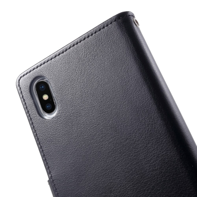 iPhone XS MAX juodas Rich Diary dėklas 7