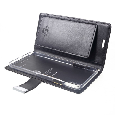 iPhone XS MAX juodas Rich Diary dėklas 8