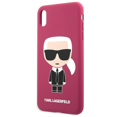 iPhone XS MAX tamsiai rožinė KARL LAGERFELD nugarėlė KLHCI65SLFKFU 2 iPhone XS MAX tamsiai rožinė KARL LAGERFELD nugarėlė KLHCI65SLFKFU 2