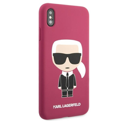 iPhone XS MAX tamsiai rožinė KARL LAGERFELD nugarėlė KLHCI65SLFKFU 5