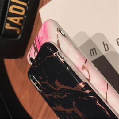 iPhone XS MAX Tracy Black&bronze Marble nugarėlė 2