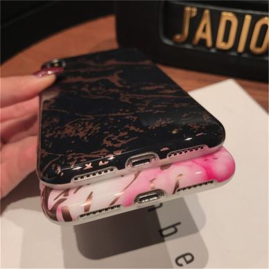 iPhone XS MAX Tracy Black&bronze Marble nugarėlė 3