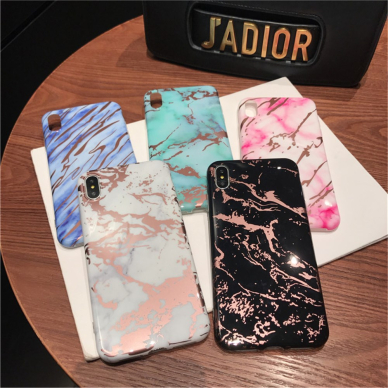 iPhone XS MAX Tracy Black&bronze Marble nugarėlė 4