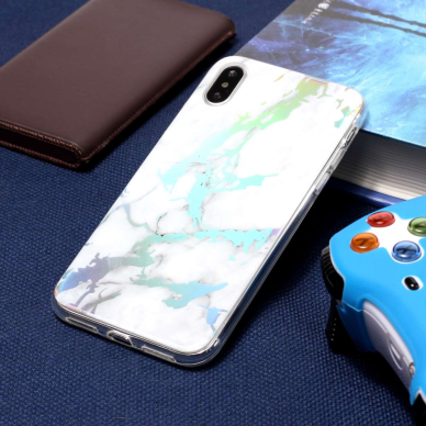 iPhone XS MAX Tracy White Marble+ nugarėlė 5