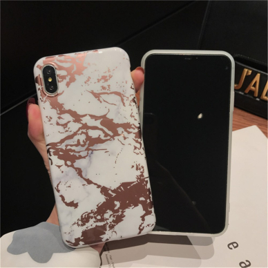 iPhone XS MAX Tracy White&bronze Marble nugarėlė 1