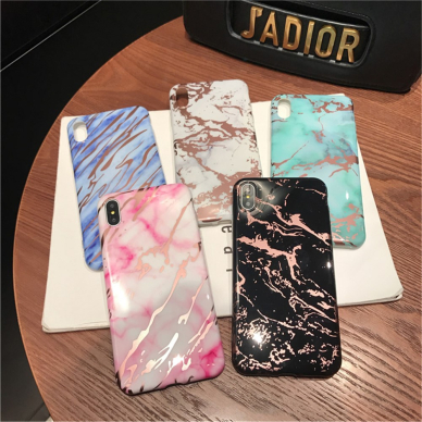 iPhone XS MAX Tracy White&bronze Marble nugarėlė 2