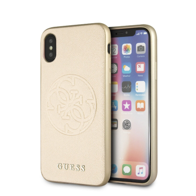iPhone X/XS aukso spalvos GUESS nugarėlė GUHCPXRSSASGO iPhone X/XS aukso spalvos GUESS nugarėlė GUHCPXRSSASGO