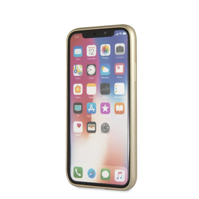 iPhone X/XS aukso spalvos GUESS nugarėlė GUHCPXRSSASGO 1
