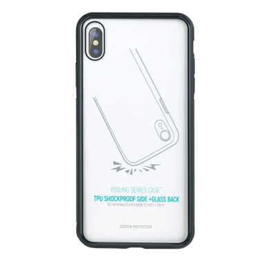 iPhone X/XS juoda YOSUNG DEVIA nugarėlė