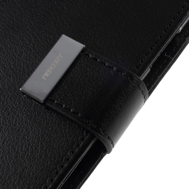 iPhone X/XS juodas MERCURY RICH DIARY dėklas 2