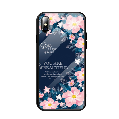 Iphone X/XS picture glass nugarėlė Letters&Flowers 1