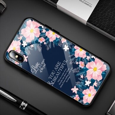 Iphone X/XS picture glass nugarėlė Letters&Flowers 2
