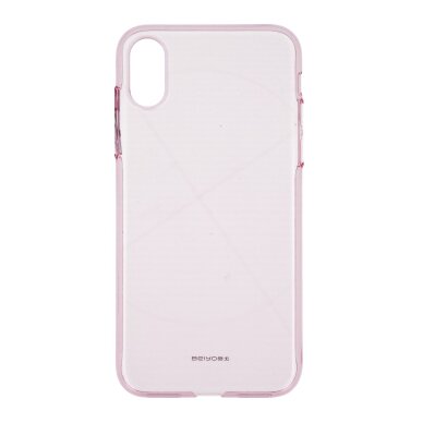 iPhone X/XS rausva plastikinė nugarėlė