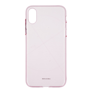 iPhone X/XS rausva plastikinė nugarėlė