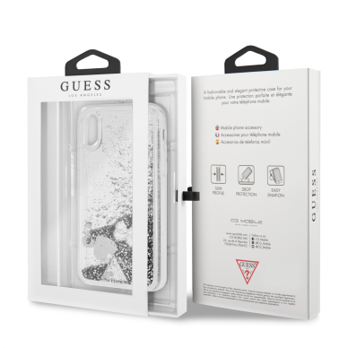 iPhone X/XS silver GUESS nugarėlė GUHCPXGLHFLSI 5