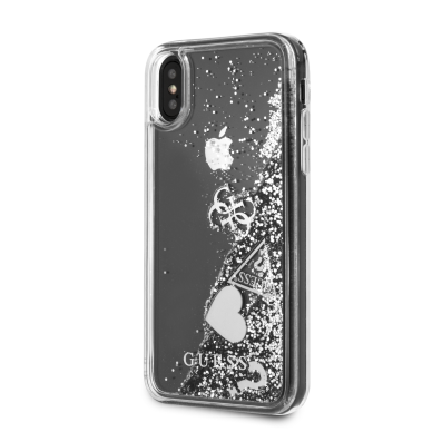 iPhone X/XS silver GUESS nugarėlė GUHCPXGLHFLSI 2