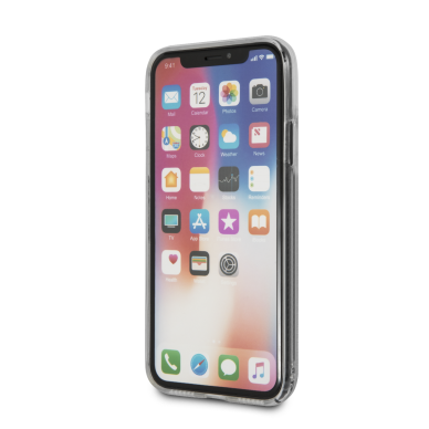 iPhone X/XS silver GUESS nugarėlė GUHCPXGLHFLSI 1