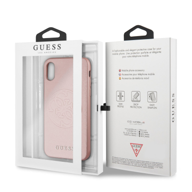 iPhone X/XS šviesiai rožinė GUESS nugarėlė GUHCPXRSSASRG 4