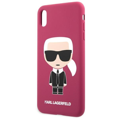 iPhone X/XS tamsiai rožinė KARL LAGERFELD nugarėlė KLHCPXSLFKFU 2