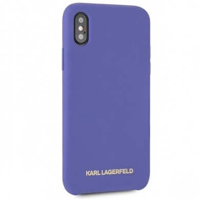 iPhone X/XS violetinė KARL LAGERFELD nugarėlė KLHCPXSLVOG 4