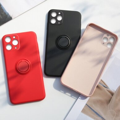 iPhone X/XS violetinė VENNUS SILICONE RING nugarėlė 8