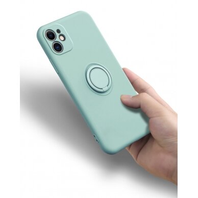 iPhone X/XS violetinė VENNUS SILICONE RING nugarėlė 9