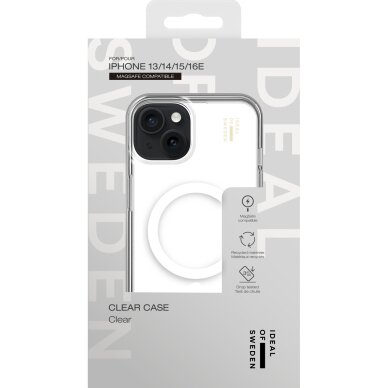 iPhone 15 / 14 / 13 iDeal Of Sweden Clear MagSafe nugarėlė 3