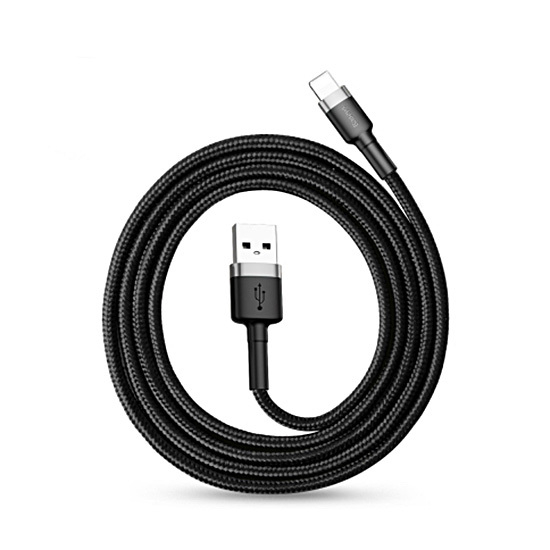 BASEUS USB LIGHTNING black laidas CALKLF-BG1 1m. 1