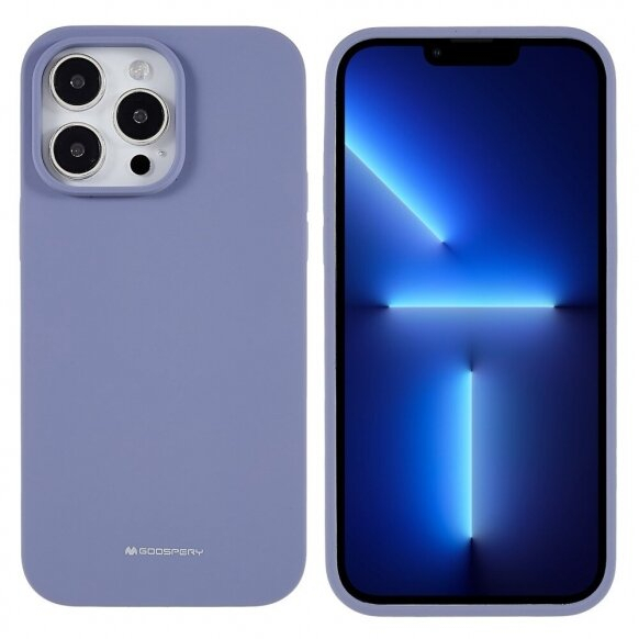 iPhone 15 PRO MAX grey blue MERCURY SILICONE nugarėlė 2