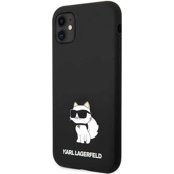 iPhone 11 black Silicone Choupette KARL LAGERFELD nugarėlė 1