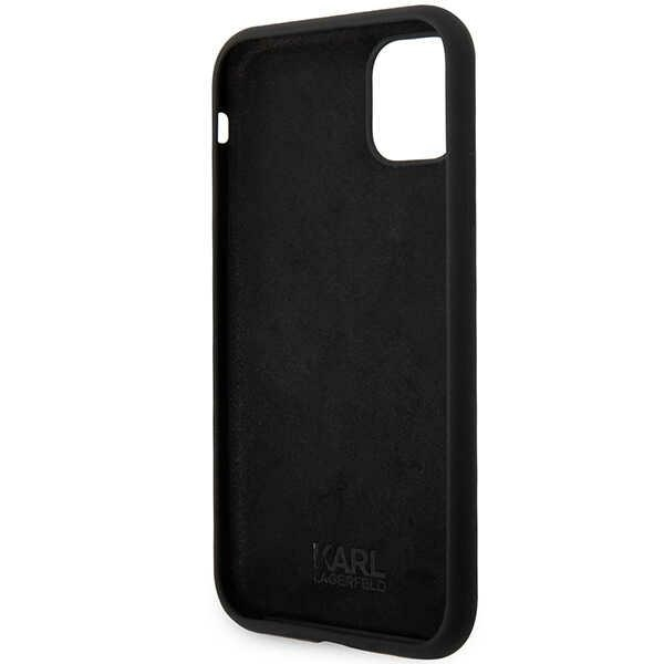 iPhone 11 black Silicone Choupette KARL LAGERFELD nugarėlė 6