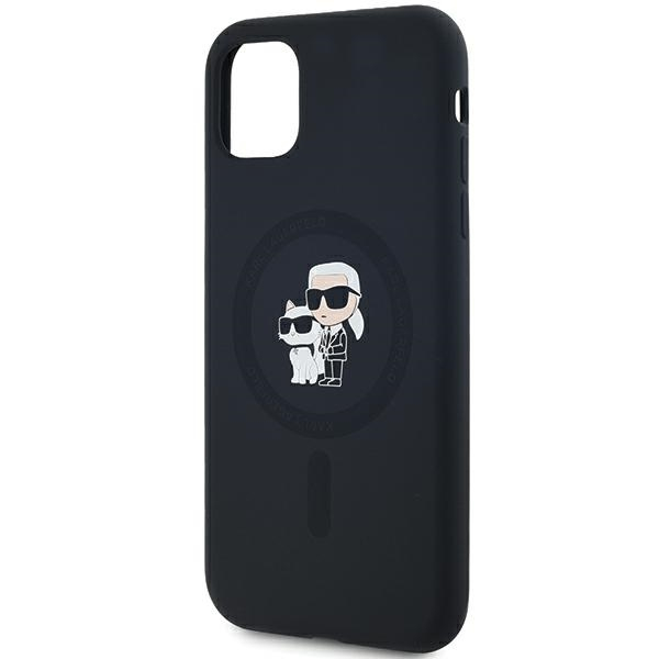 iPhone 11 black Silicone Karl & Choupette MagSafe KARL LAGERFELD nugarėlė 5