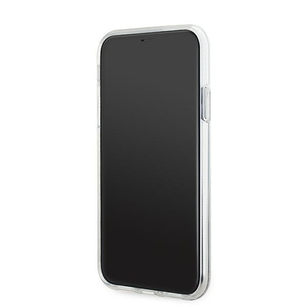 iPhone 11 Transparent Magsafe Liquid Glitter KC Heads KARL LAGERFELD nugarėlė 4
