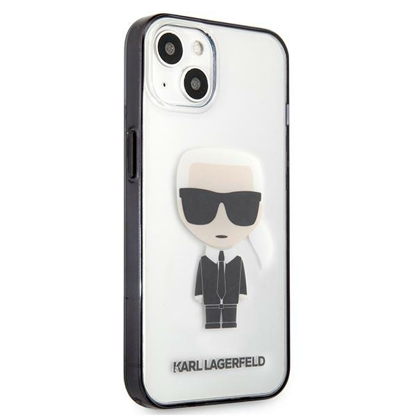 iPhone 13 skaidri-juoda KARL LAGERFELD nugarėlė KLHCP13MHIKCK 3