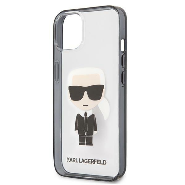iPhone 13 skaidri-juoda KARL LAGERFELD nugarėlė KLHCP13MHIKCK 5