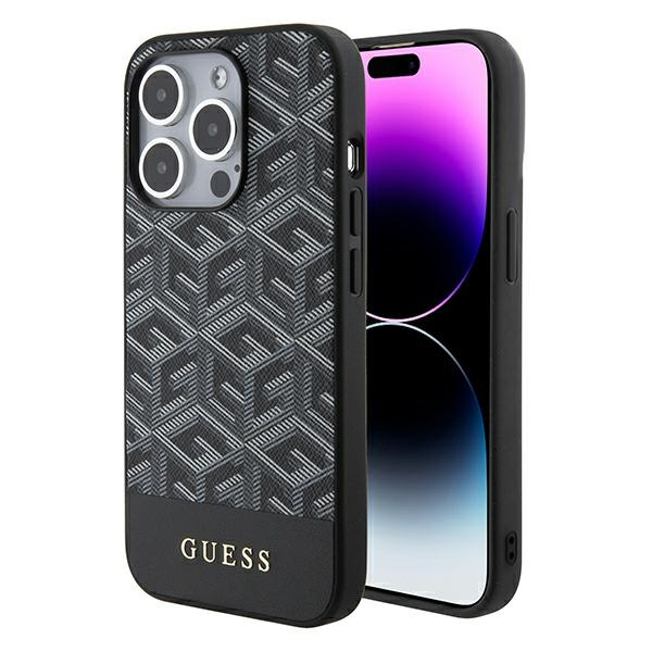 iPhone 14 PRO MAX black Magsafe GCube Stripes GUESS nugarėlė 2