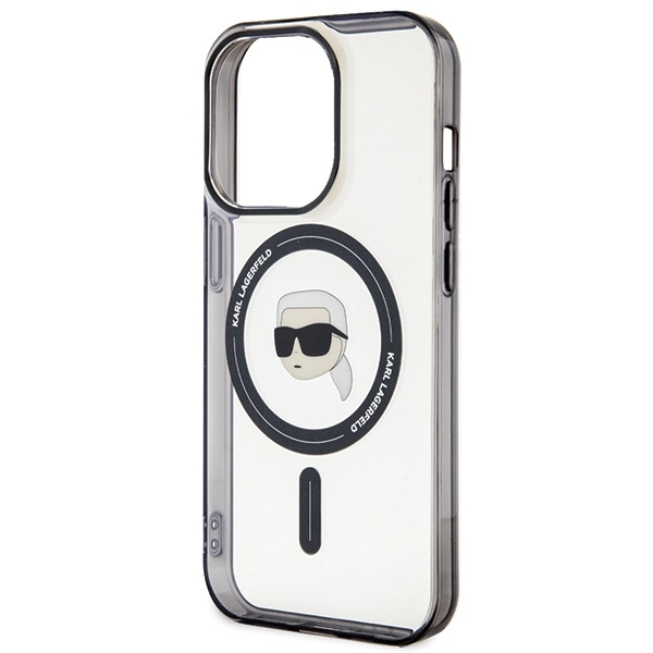 iPhone 15 PRO transparent MagSafe Karl's Head IML KARL LAGERFELD nugarėlė 13