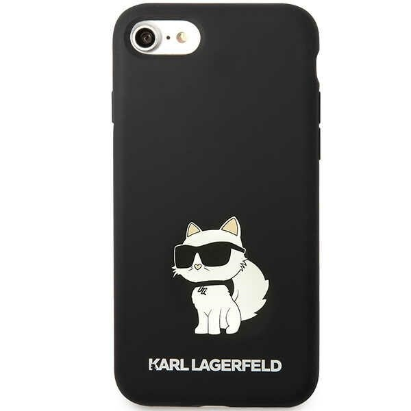 iPhone 7/8/SE 2020/SE 2022 black Silicone Choupette KARL LAGERFELD nugarėlė 4