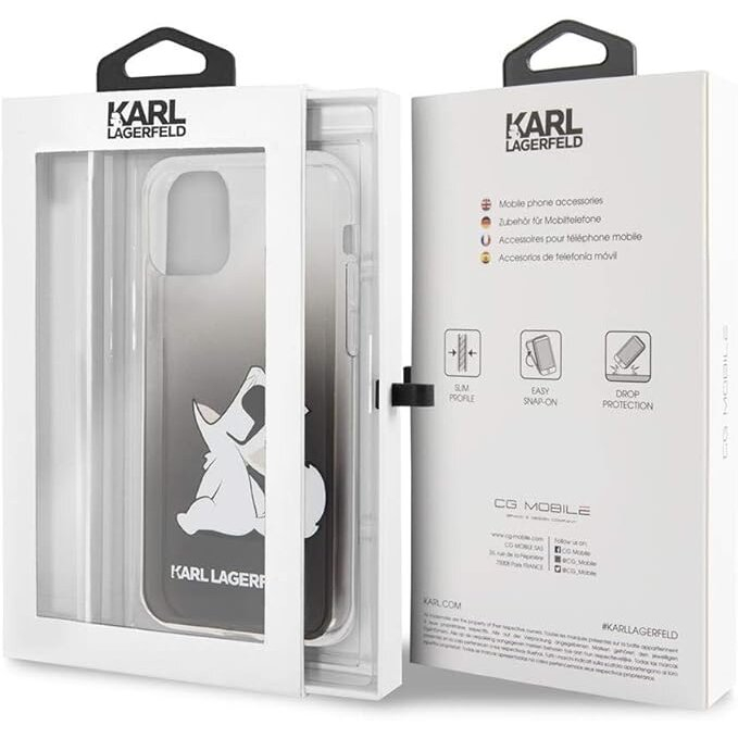 iPhone 11 transparent Choupette Fun KARL LAGERFELD nugarėlė 2