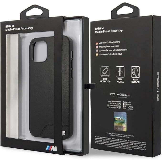 iPhone 12 MINI juoda BMW nugarėlė BMHCP12SMHOLBK 3