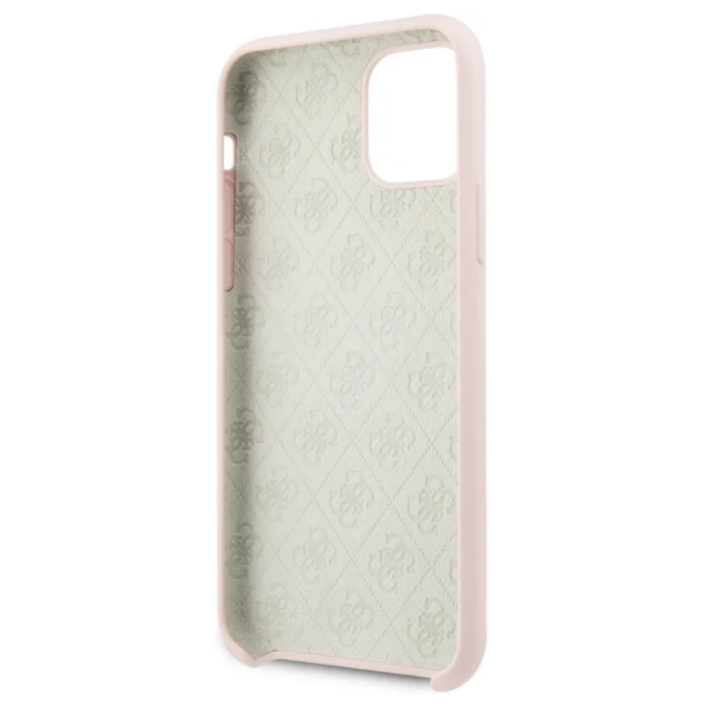 iPhone 11 Pro MAX šviesiai rožinė GUESS nugarėlė GUHCN65LS4GLP 1