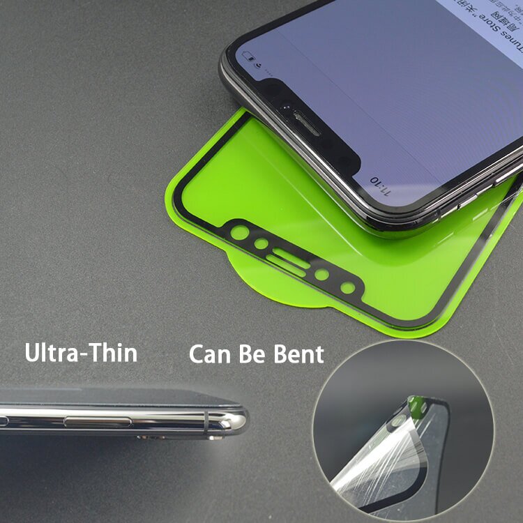 iPhone 17 apsauginis black 3D FLEXIBLE stiklas 3